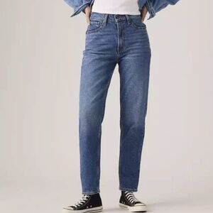 Levi's Premium 80s Mom Jeans Tough Cookie Dark Wash Low Stretch High Rise 32